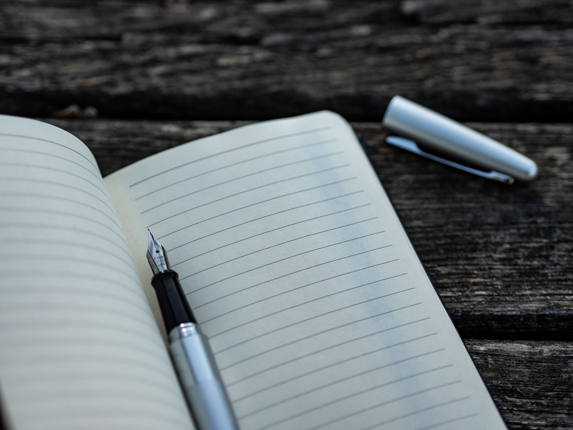 a notepad and pen